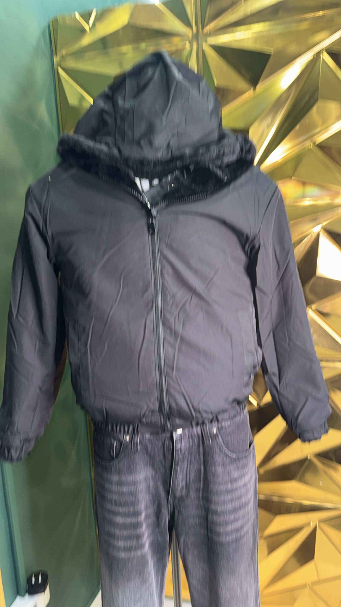 Pelliccia double face uomo