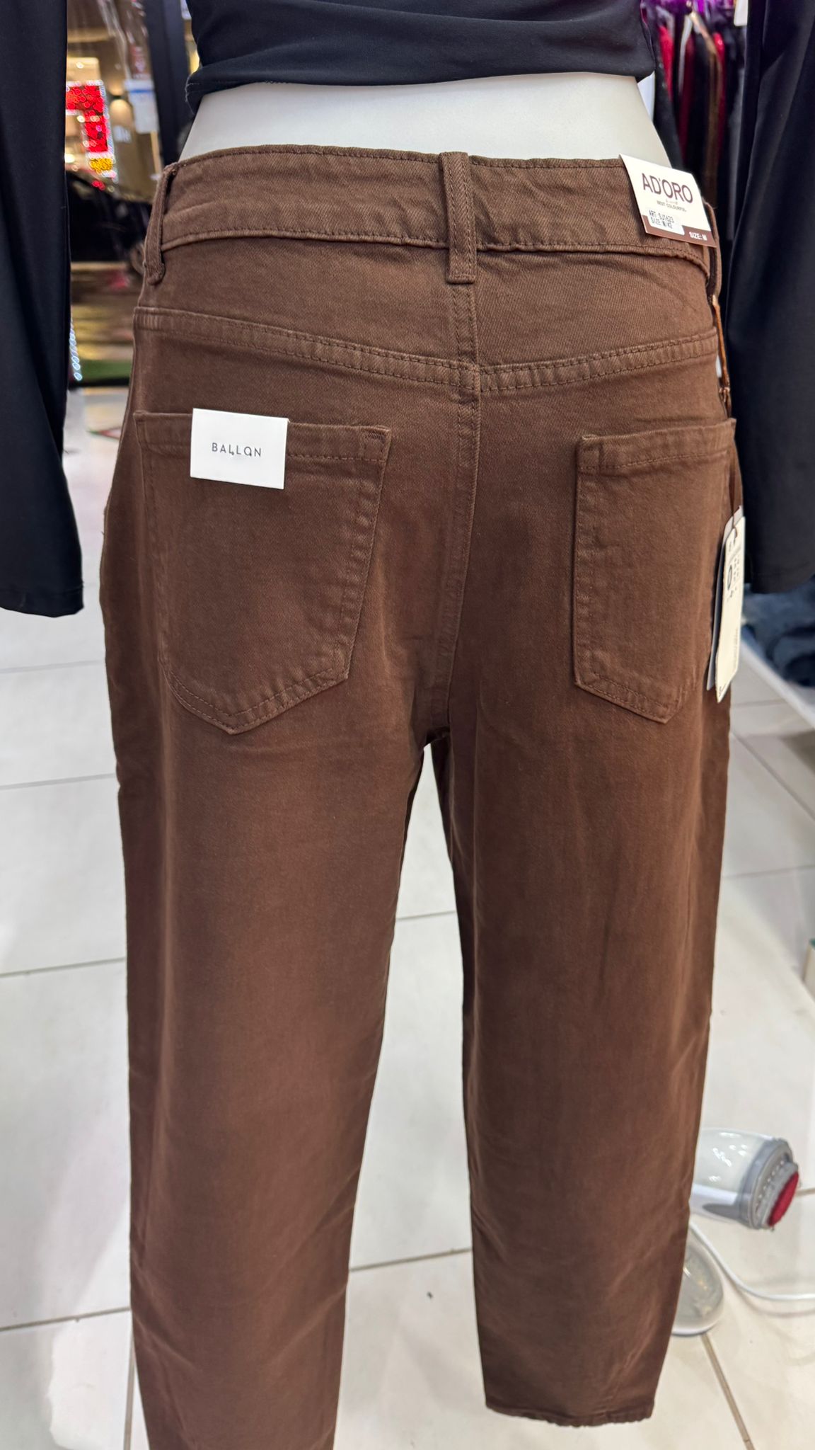 Jeans donna Brown basic