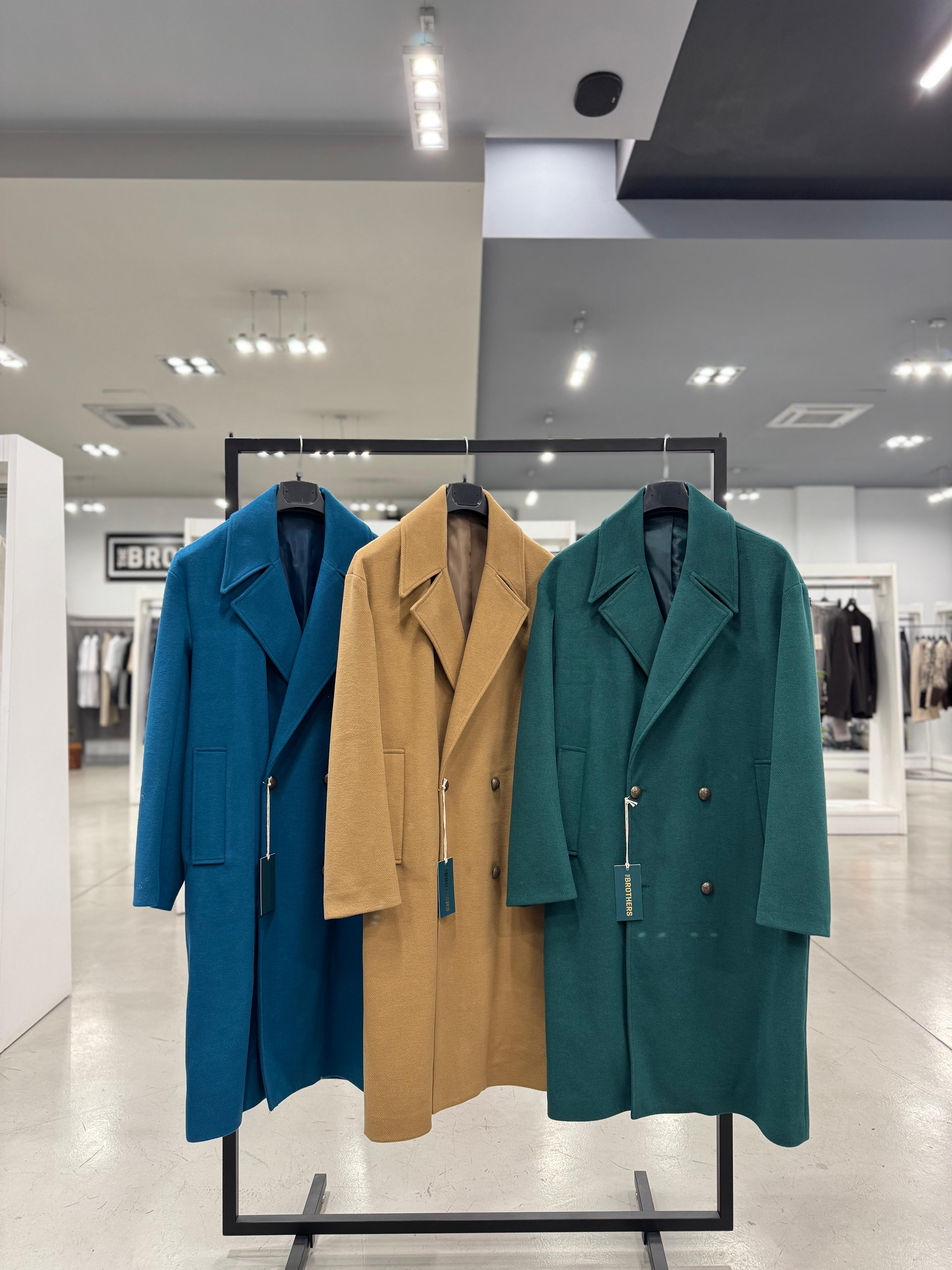 Cappotto lungo 3 varianti di colore