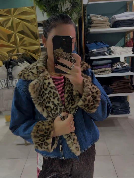 Denim con pelliccia