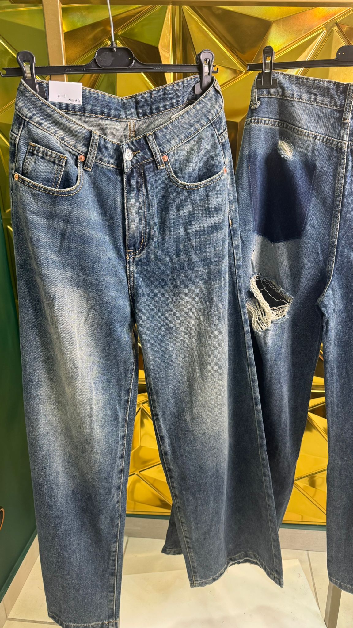 Jeans donna tasca particolare