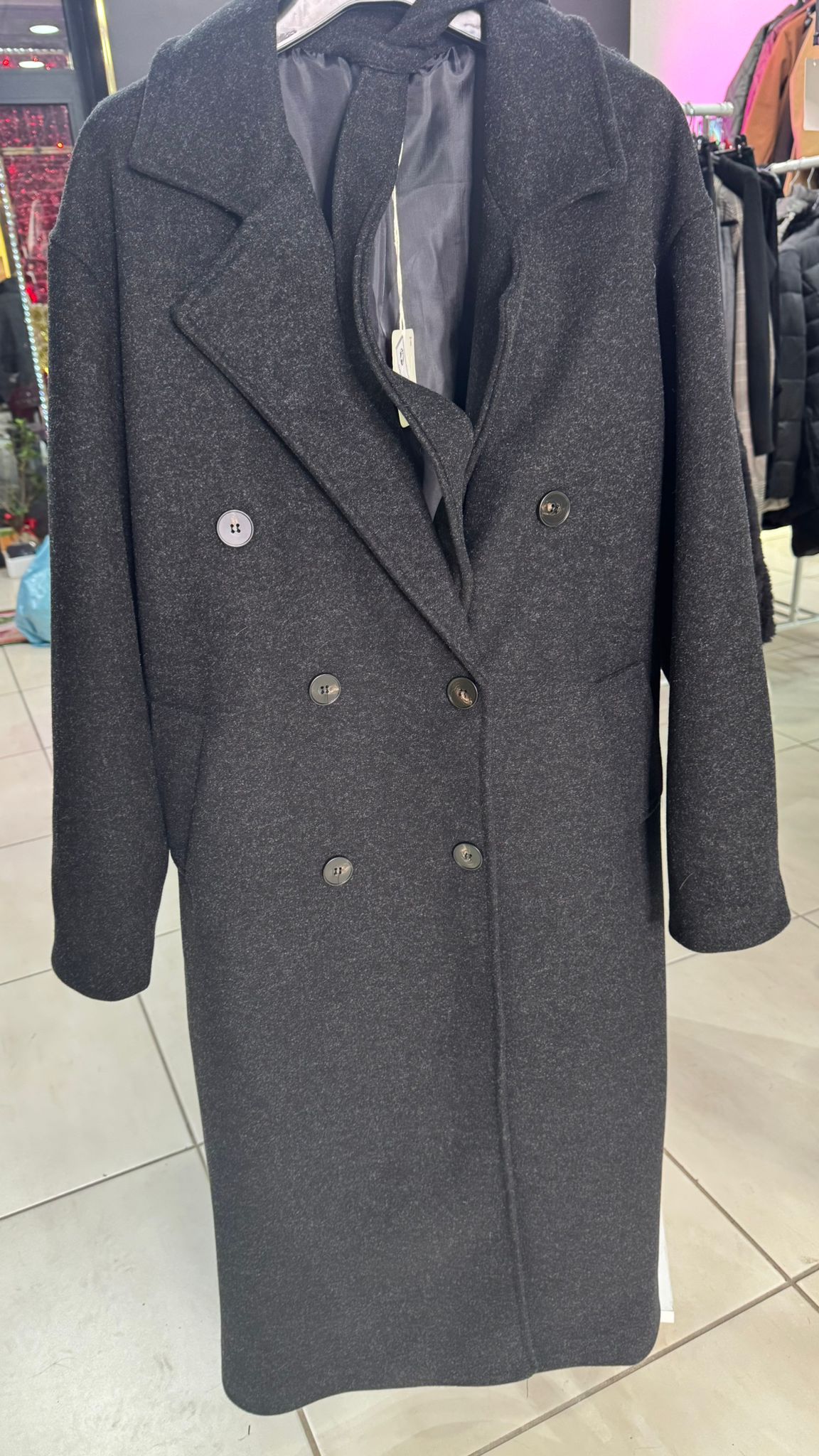 Cappotto over donna nero