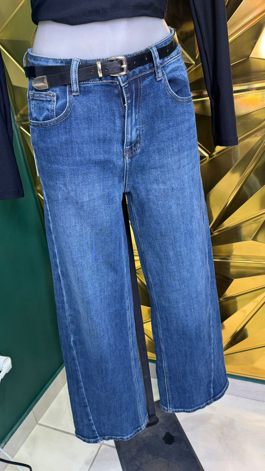 Jeans donna basic  con cintura
