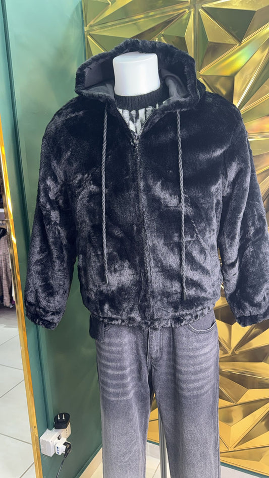 Pelliccia double face uomo