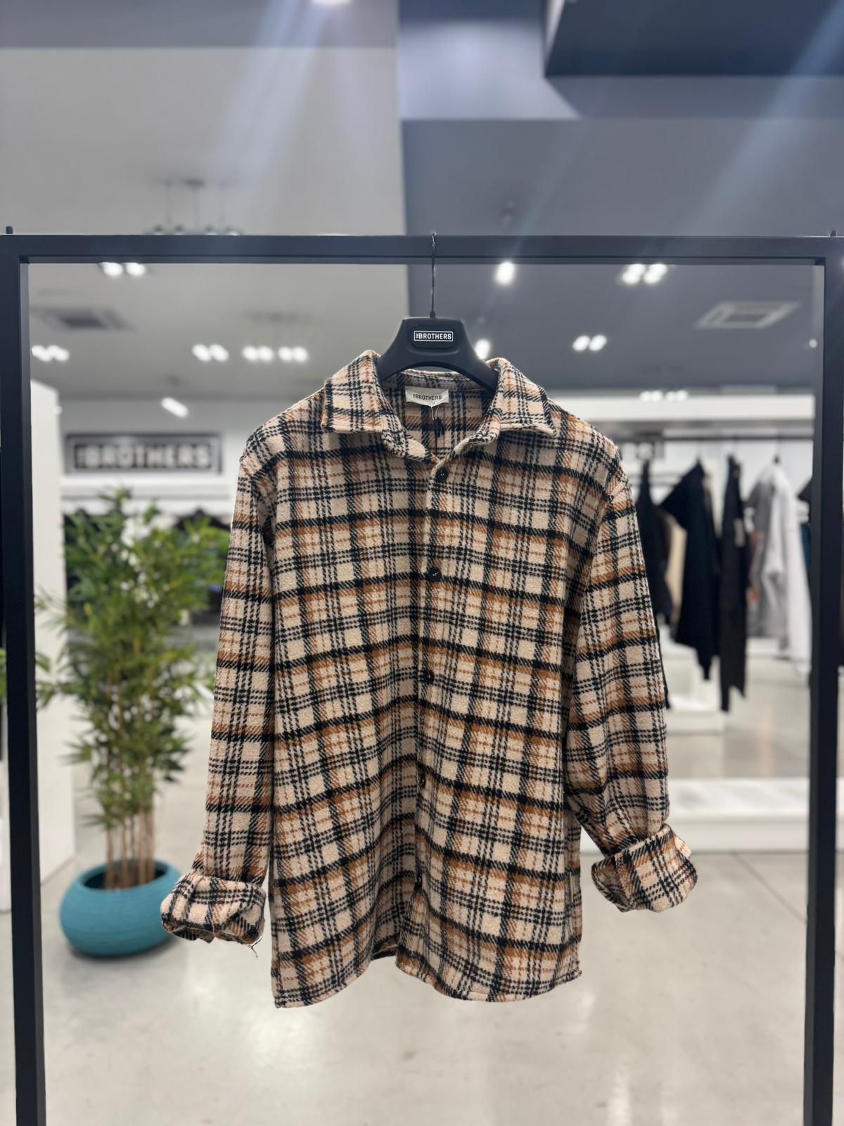 Camicia jacket in flanella