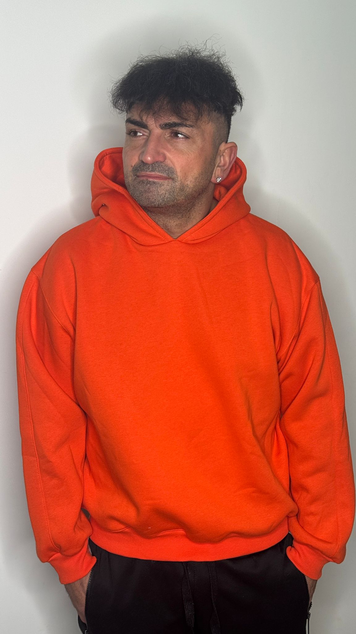 Felpa the Brothers colore arancio