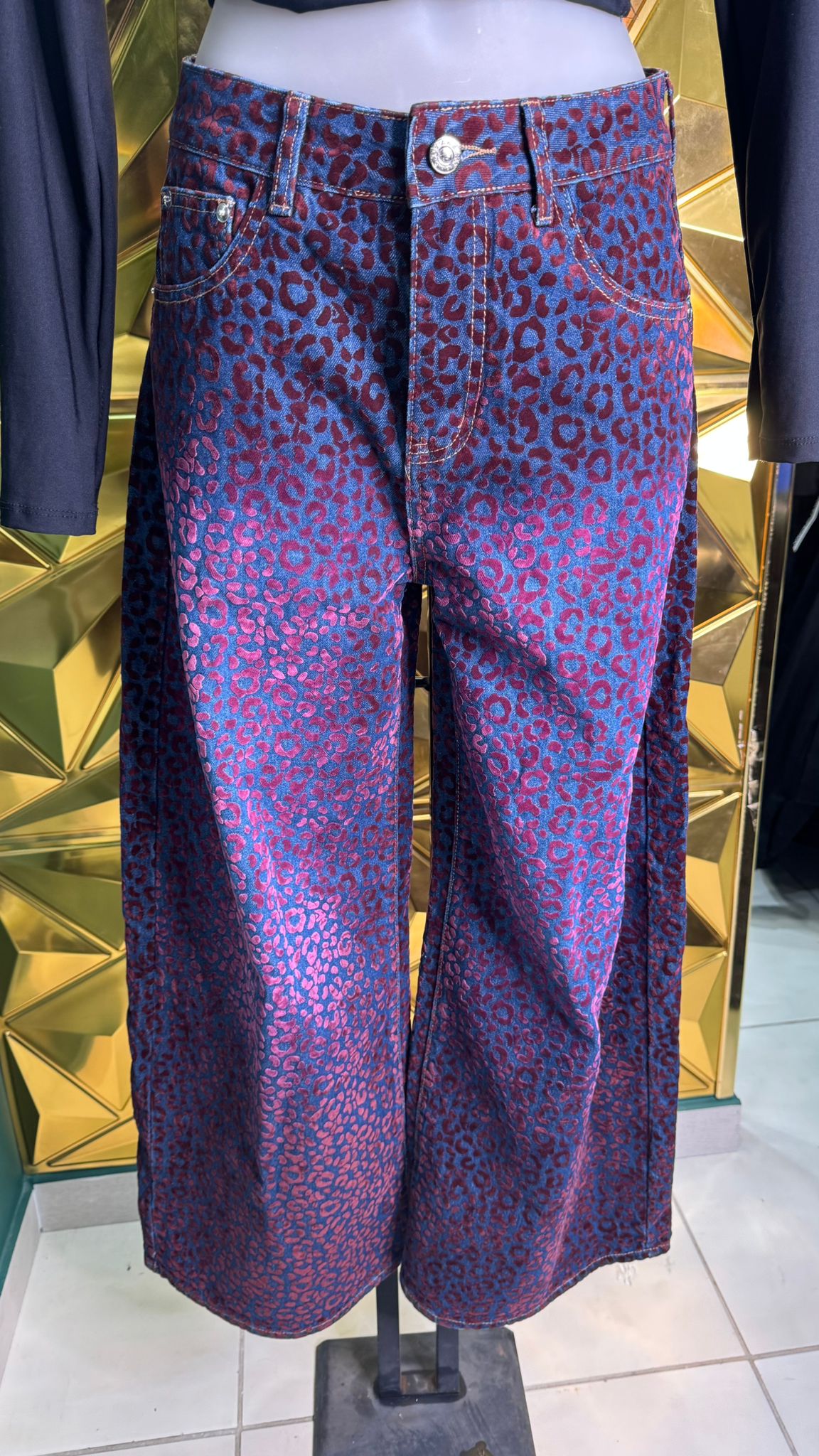 Jeans donna maculato jensato