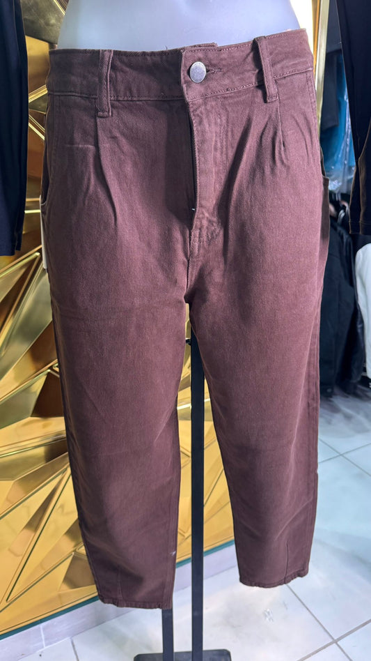 Jeans donna Brown basic
