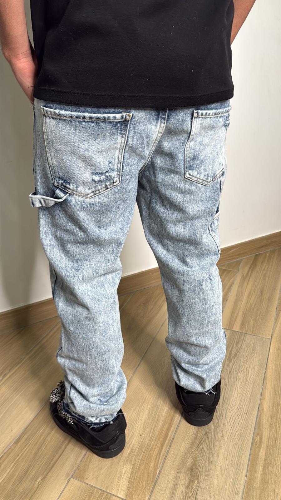 Jeans chiaro uomo baggy